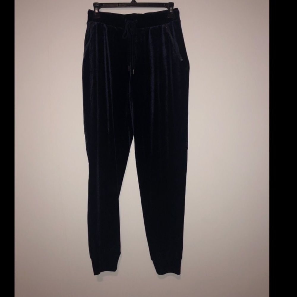 Elie Tahari Blue Velvet Joggers
